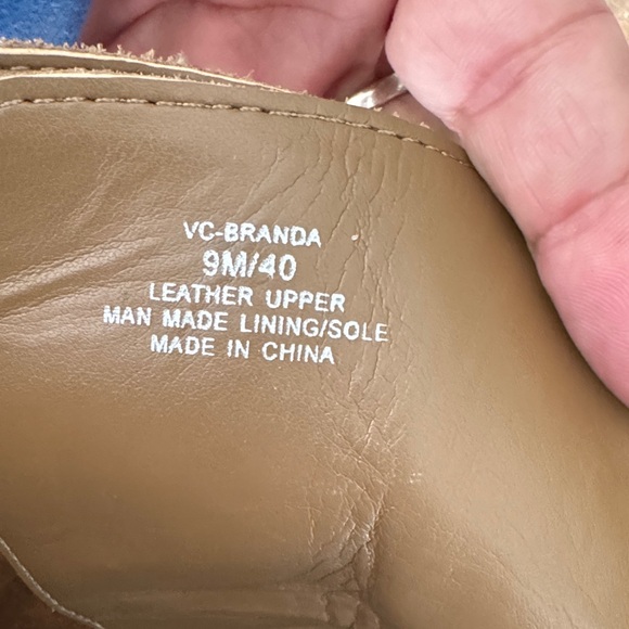 Vince Camuto Tan Lace-Up Women's Boots with embellishment - Picture 8 of 8